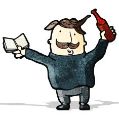 cartoon wine expert