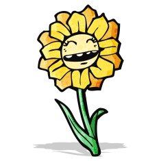 cartoon happy flower N2