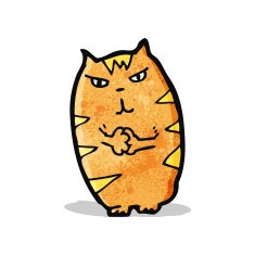 evil cartoon cat