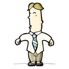 cartoon office man N10