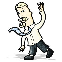 cartoon entrepreneur