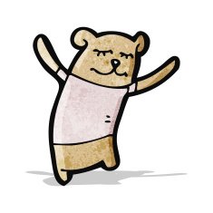cartoon teddy bear N20
