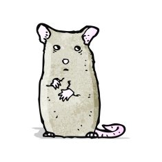 cartoon nervous mouse