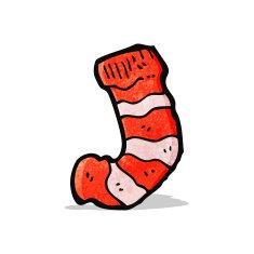cartoon striped sock N2