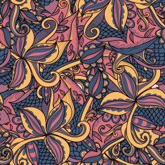 Abstract seamless hand-drawn pattern N42