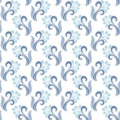 Seamless Floral Pattern (Vector) Hand Drawn Texture N16