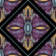 Seamless Ornate Pattern (Vector) Hand Drawn Texture N16
