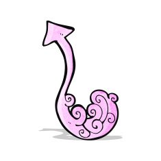 cartoon pointing arrow N6