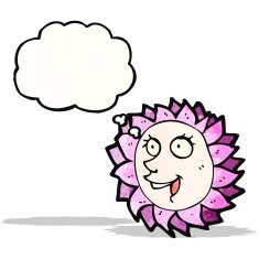 cartoon flower face N2
