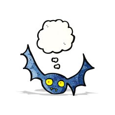 cartoon halloween bat N9
