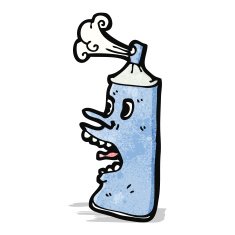 cartoon aerosol can N4