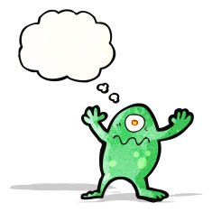 cartoon space alien N42