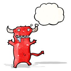 cartoon little devil N42
