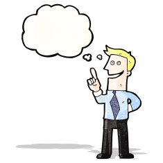 cartoon man with great idea N4