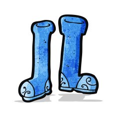 rubber wellingtons cartoon