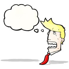 gasping businessman cartoon