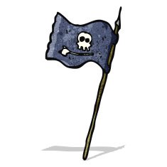 cartoon pirate flag N8