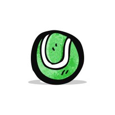 Cartoon Tennis Ball N10