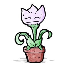 cartoon flower N84