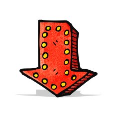 cartoon arrow sign N4