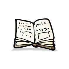Cartoon Open Book N5