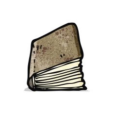cartoon closed book