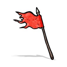 waving flag cartoon N3