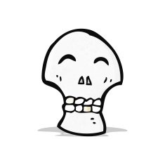 skull symbol cartoon