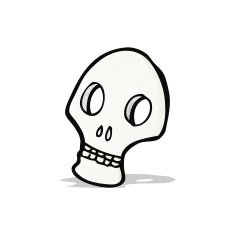 skull symbol cartoon N2
