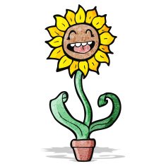 sunflower cartoon character N3