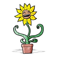 sunflower cartoon character N5