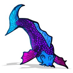 cartoon japanese fish tattoo N2