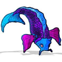 cartoon japanese fish tattoo N5