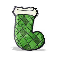 cartoon christmas stocking N4