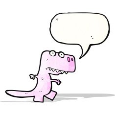 cartoon dinosaur N43