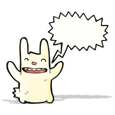 Cartoon happy rabbit N2
