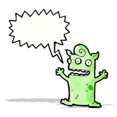 cartoon little alien N11