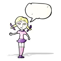 blond vampire girl cartoon