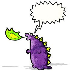 fire breathing monster cartoon N3
