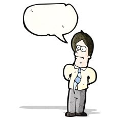 cartoon friendly office man N3