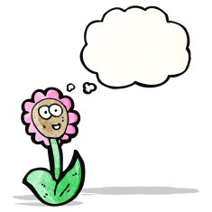 little flower cartoon character