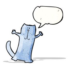 funny cartoon cat N86