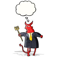 cartoon devil in suit N2