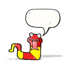 cartoon hissing snake N5