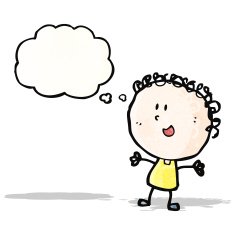 happy doodle woman cartoon