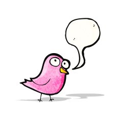funny cartoon bird N16