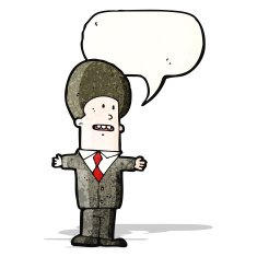 cartoon businessman talking N3