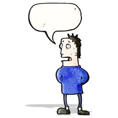 worried man talking