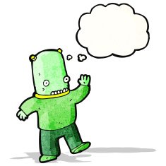 cartoon space alien N43