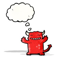 cartoon little devil N45